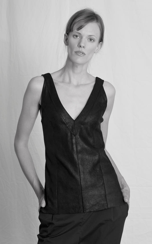 Leather Top JOSIE